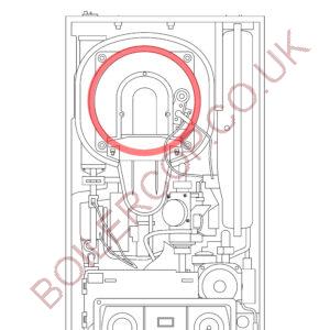 720538401 - REMEHA BROAG - Avanta Boilers - Avanta Plus Combi 28C - Gasket - Coverplate
